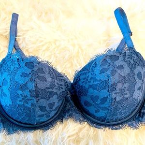 Blue Victoria Secret Dream Angels Bra 32D